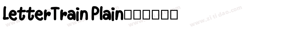 LetterTrain Plain字体转换